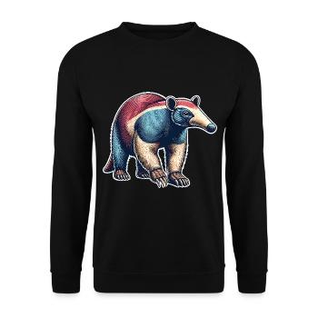 Anteater - Unisex Sweatshirt - black - Front - Alina (178cm) & Michal (187cm)