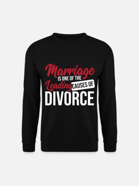 Scheidung Ende der Ehe Scheidung geschieden - Unisex Pullover - Schwarz