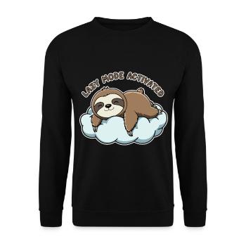 Paresseux endormi - Sweat-shirt Unisexe - noir - Devant - Alina (178cm) & Michal (187cm)