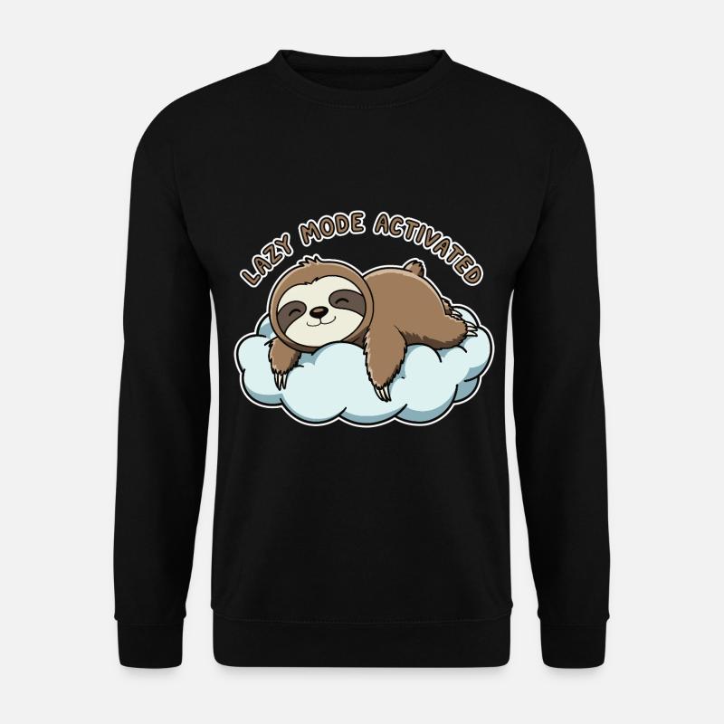 Sleeping Sloth - Unisex Sweatshirt - black
