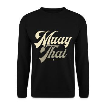 Muay Thai - Unisex Pullover - Schwarz - Vorne - Alina (178cm) & Michal (187cm)