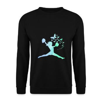 Cheerleader - Unisex Pullover - Schwarz - Vorne - Alina (178cm) & Michal (187cm)