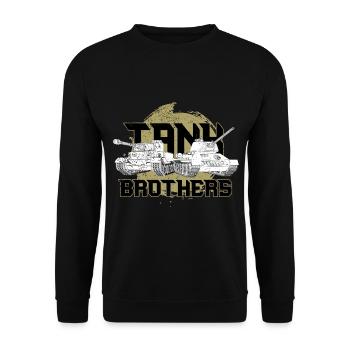 Tank driver hobby sport leisure gift - Unisex Sweatshirt - black - Front - Alina (178cm) & Michal (187cm)