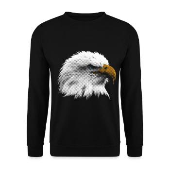 Aigle aigle de mer aigle américain - Sweat-shirt Unisexe - noir - Devant - Alina (178cm) & Michal (187cm)