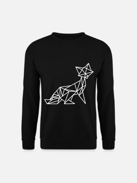 Fuchs Geometric Line - Unisex Sweatshirt - black