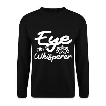 Ophthalmologist Optometry Optician Optician Optician Optician - Unisex Sweatshirt - black - Front - Alina (178cm) & Michal (187cm)