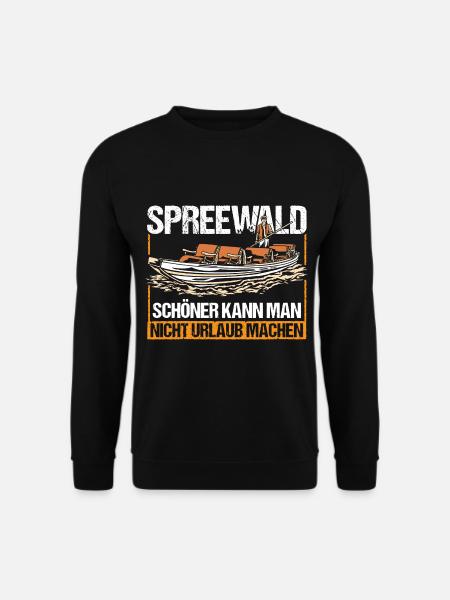 Spreewald schöner kann man nicht Urlaub machen - Unisex Pullover - Schwarz