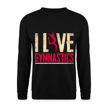 Gymnastic Turnen Gymnastik - Unisex Pullover - Schwarz - Vorne - Alina (178cm) & Michal (187cm)
