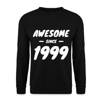 1999 Year of birth Awesome Since 1999 Gift idea - Unisex Sweatshirt - black - Front - Alina (178cm) & Michal (187cm)