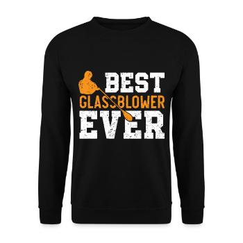 Best glassblower ever blowpipe Gaffer Gla - Unisex Sweatshirt - black - Front - Alina (178cm) & Michal (187cm)