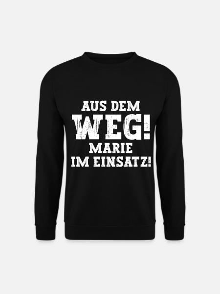 Marie Lustiger Spruch Vorname Name Marie - Unisex Pullover - Schwarz