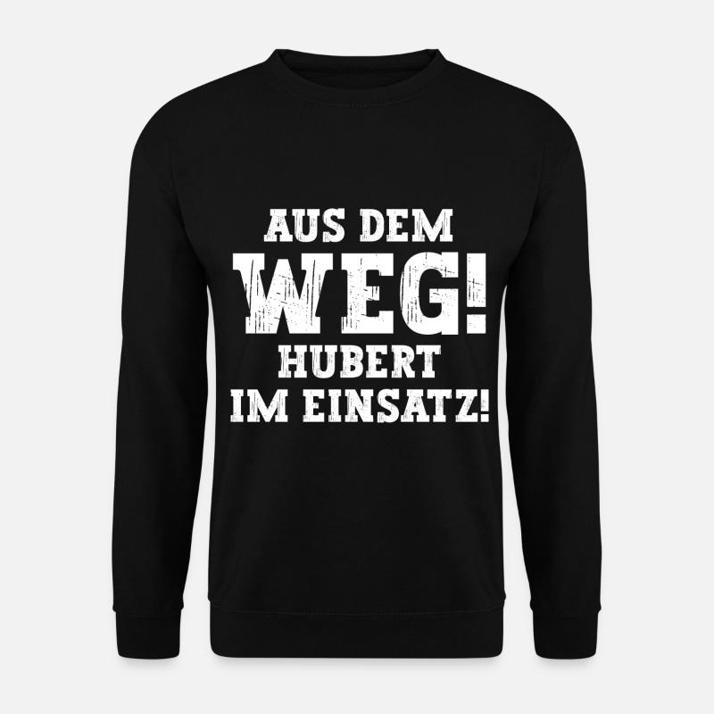 Hubert Lustiger Spruch Vorname Name Hubert - Unisex Pullover - Schwarz