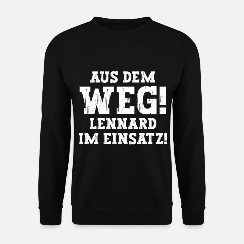 Lennard Lustiger Spruch Vorname Name Lennard - Unisex Pullover - Schwarz