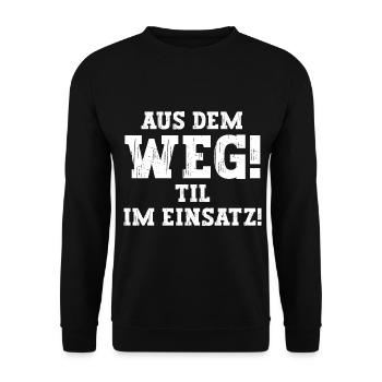 Til Lustiger Spruch Vorname Name Til - Unisex Pullover - Schwarz - Vorne - Alina (178cm) & Michal (187cm)