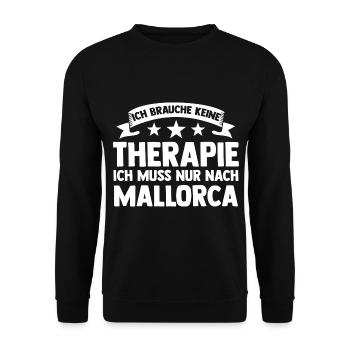 Party Urlaub Mallorca - Unisex Pullover - Schwarz - Vorne - Alina (178cm) & Michal (187cm)