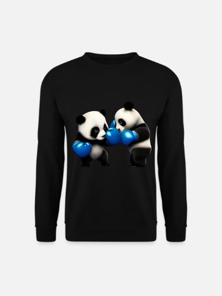 Fighting Panda Bears - Unisex Sweatshirt - black