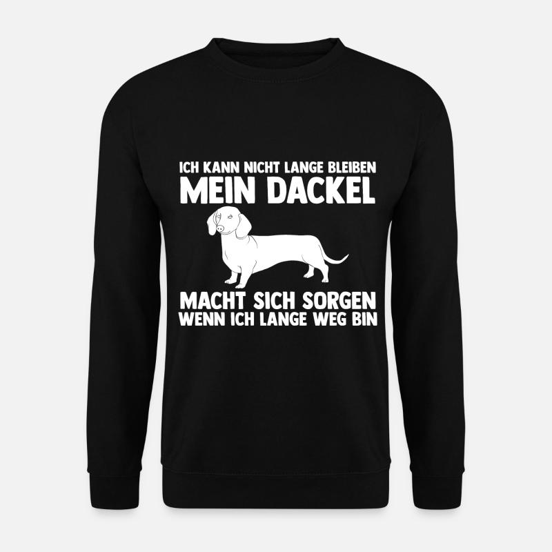 Hund Dackel - Unisex Pullover - Schwarz