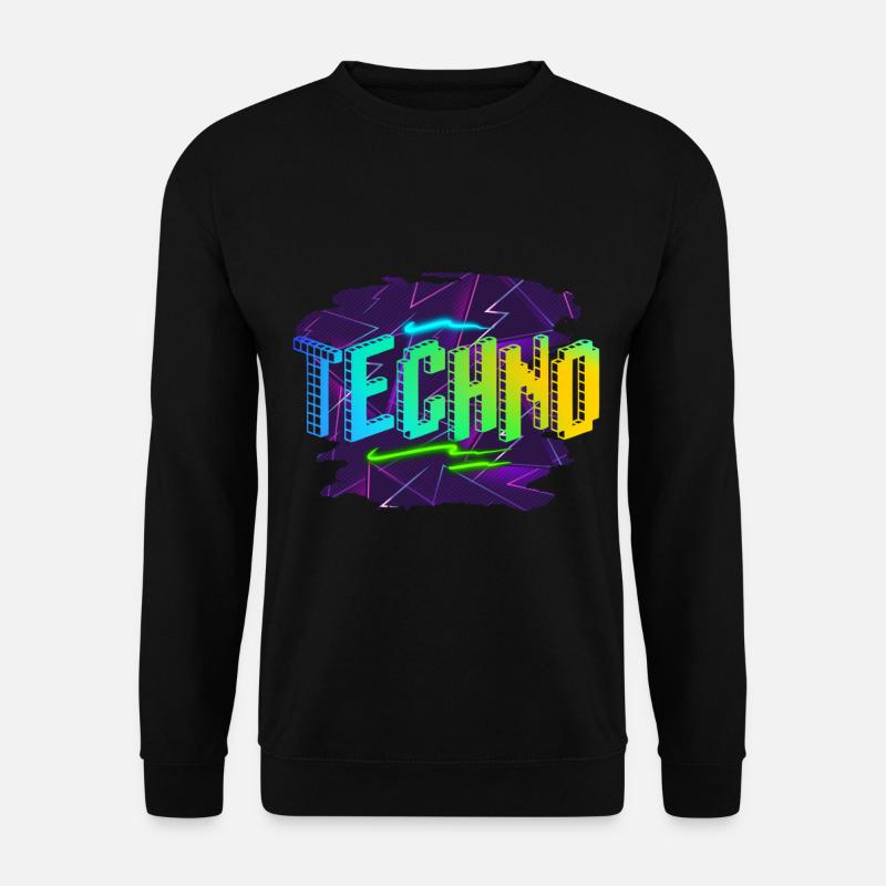 Techno - Sweat-shirt Unisexe - noir