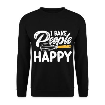 Boulangerie Boulangerie Boulangerie - Sweat-shirt Unisexe - noir - Devant - Alina (178cm) & Michal (187cm)