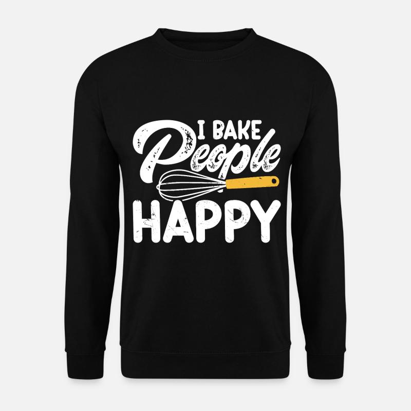 Backen Bäcker Bäckerei - Unisex Pullover - Schwarz