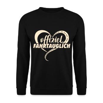Führerschein Bestanden - Unisex Pullover - Schwarz - Vorne - Alina (178cm) & Michal (187cm)