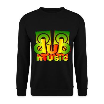 Dub Music - Unisex Pullover - Schwarz - Vorne - Alina (178cm) & Michal (187cm)