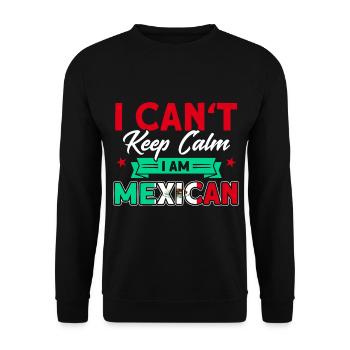 Mexiko Mexikanische Wurzeln Geschenk - Unisex Pullover - Schwarz - Vorne - Alina (178cm) & Michal (187cm)