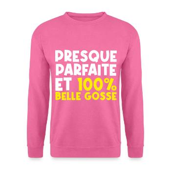 Fille belle | famille drôles - Sweat-shirt Unisexe - rose - Devant