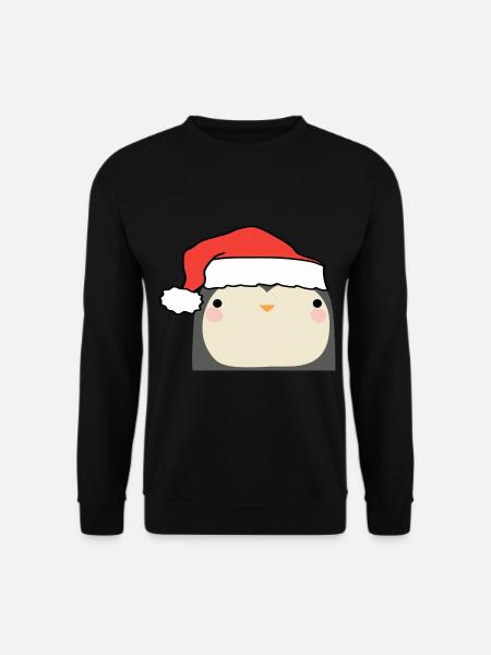 Christmas Penguin - Unisex Sweatshirt - black
