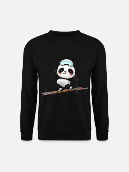 Ski Panda - Unisex Sweatshirt - black