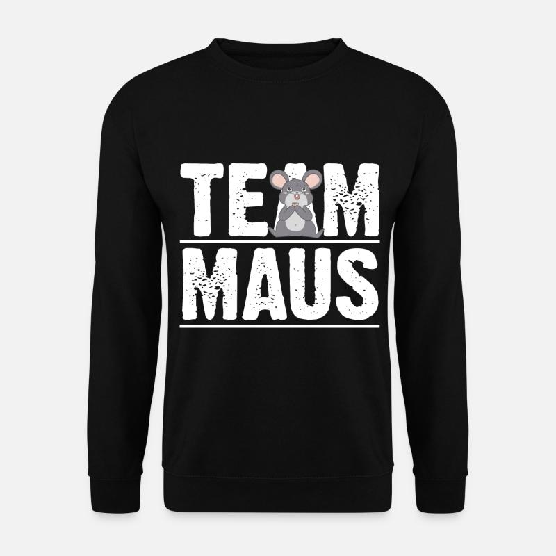 Team Maus - Unisex Pullover - Schwarz