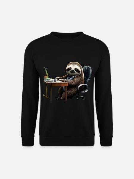 Office Sloth - Unisex Sweatshirt - black