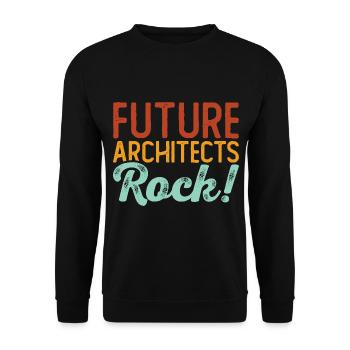 Architect - Unisex Sweatshirt - black - Front - Alina (178cm) & Michal (187cm)