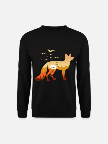 Fox Nature Wilderness - Unisex Sweatshirt - black