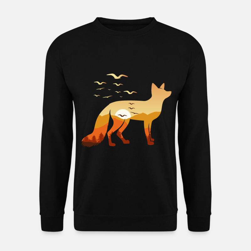 Fox Nature Wilderness - Unisex Sweatshirt - black