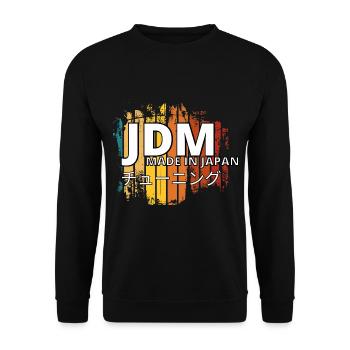 If one day the speed kills me.. / Paul Walker JDM - Unisex Sweatshirt - black - Front - Alina (178cm) & Michal (187cm)