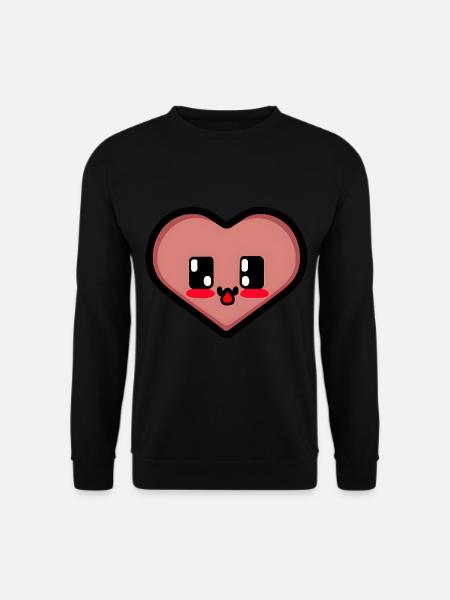 Funny gamer heart - Unisex Sweatshirt - black
