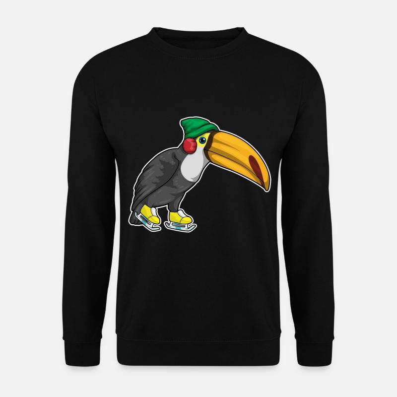 Toucan patins à glace - Sweat-shirt Unisexe - noir
