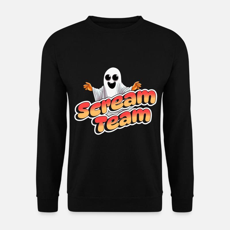 Halloween Scream Team Design - Unisex Pullover - Schwarz