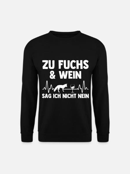Fuchs - Unisex Pullover - Schwarz