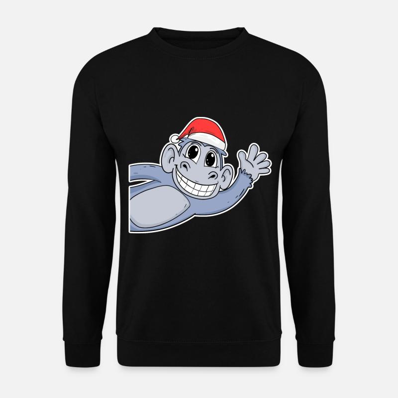 Monkey Christmas - Unisex Sweatshirt - black