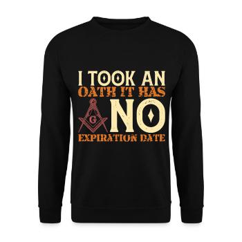 Freimaurer Winkel & Zirkel FREEMASON Prince Hall - Unisex Pullover - Schwarz - Vorne - Alina (178cm) & Michal (187cm)