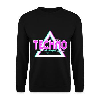 Techno - Sweat-shirt Unisexe - noir - Devant - Alina (178cm) & Michal (187cm)