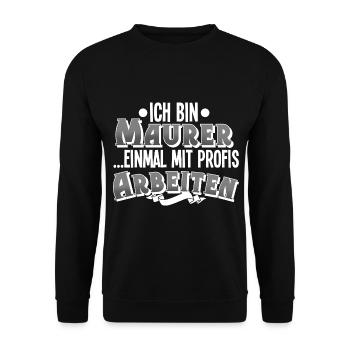 Maurer - Unisex Pullover - Schwarz - Vorne - Alina (178cm) & Michal (187cm)