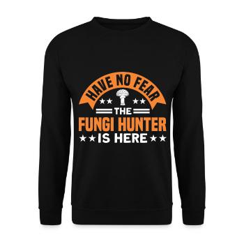 Mushroom Mushrooms Mushroom Hunter Gift - Unisex Sweatshirt - black - Front - Alina (178cm) & Michal (187cm)