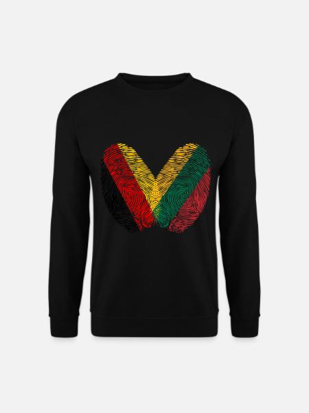 Fingerprint Lithuania - Unisex Sweatshirt - black