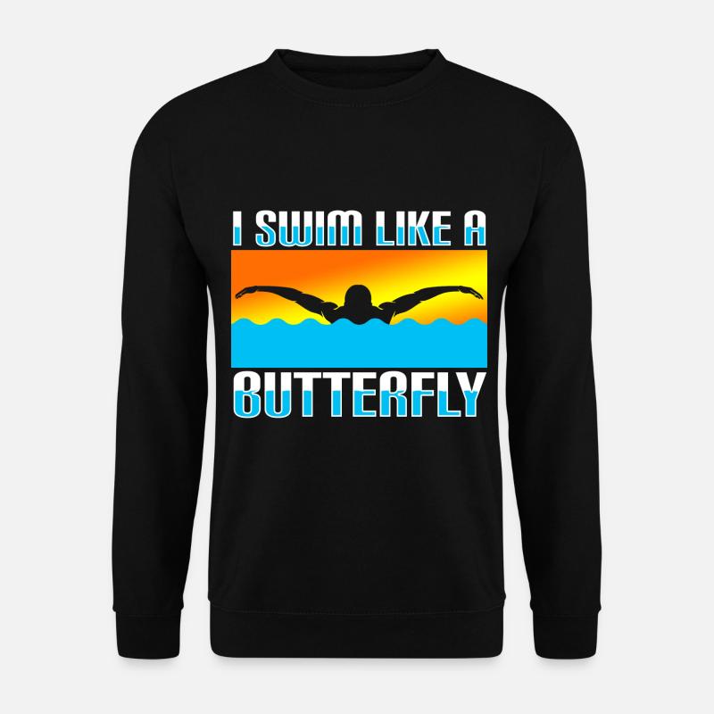 Fun swimming - Unisex Sweatshirt - black