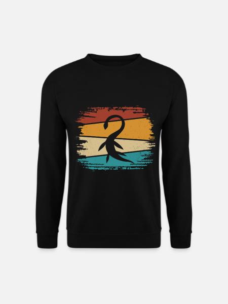 Dinosaur Plesiosaurus Water Dino - Unisex Sweatshirt - black