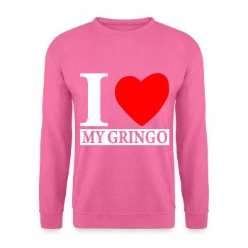 J’aime mon Gringo Proud Gringos Lover - Sweat-shirt Unisexe - rose - Devant