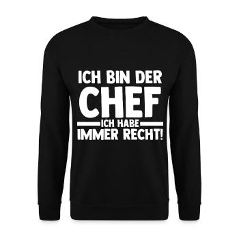 Arbeit Kollegen Büro Teamleiter Führungskraft Chef - Unisex Pullover - Schwarz - Vorne - Alina (178cm) & Michal (187cm)